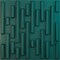 Ekena Millwork 19 5/8in. W x 19 5/8in. H Staggered Brick EnduraWall Decorative 3D Wall Panel Covers 2.67 Sq. Ft. WP20X20SBGLN - alternate 1